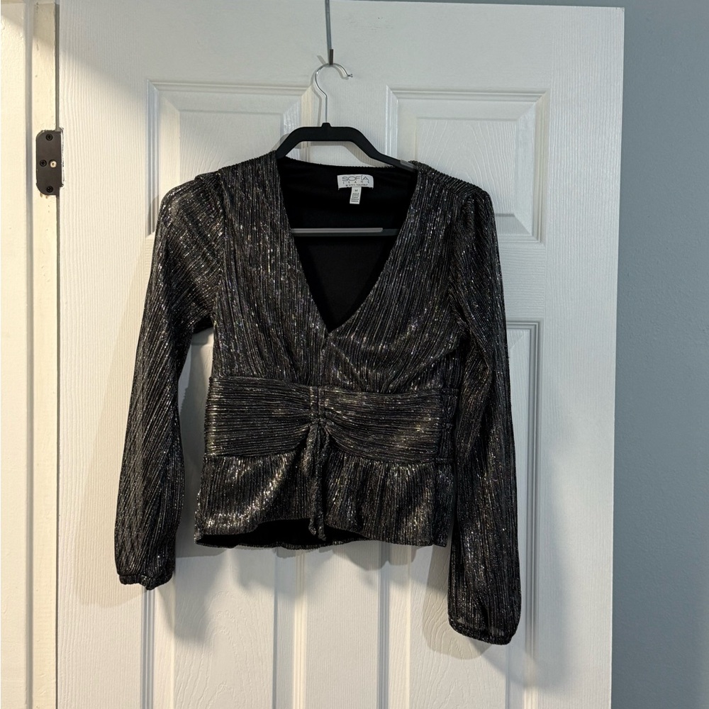 Sofia by Sofia Vergara - Women’s - Silver - Long Sleeve Top - M